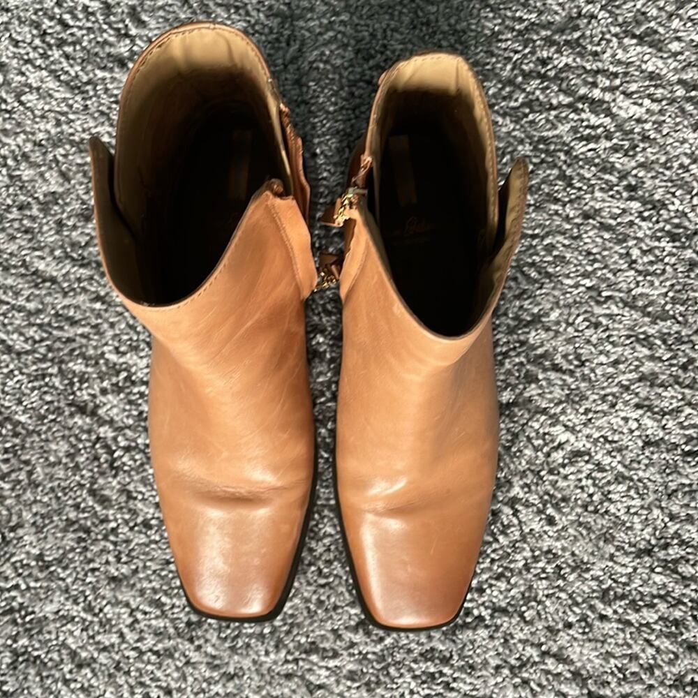 Sam Edelman Paige Leather Brown Tan Booties Size 8 NWOT